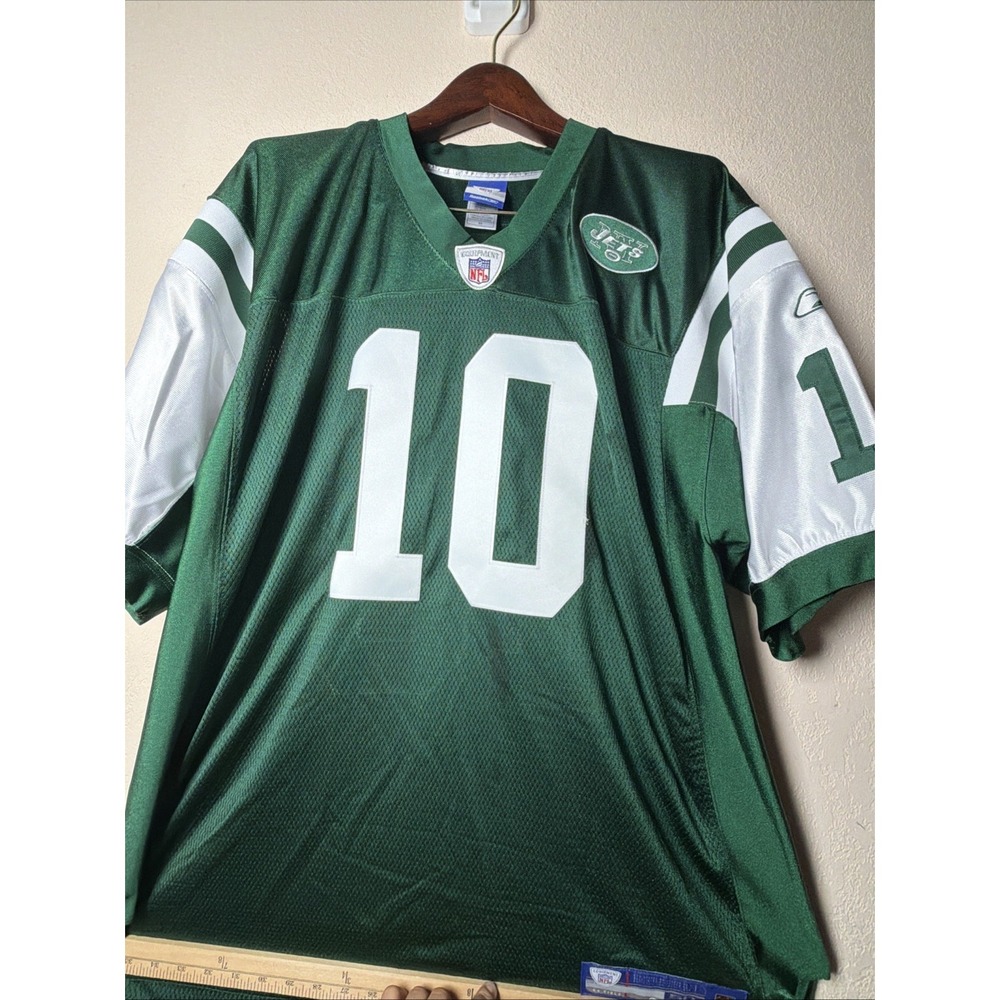 Vintage Reebok NFL New York Jets Chad Pennington 10 Jersey Mens 50 XL Sewn Green